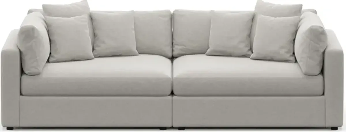 Haven Foam Comfort 2-Piece Media Sofa - Basker Dove