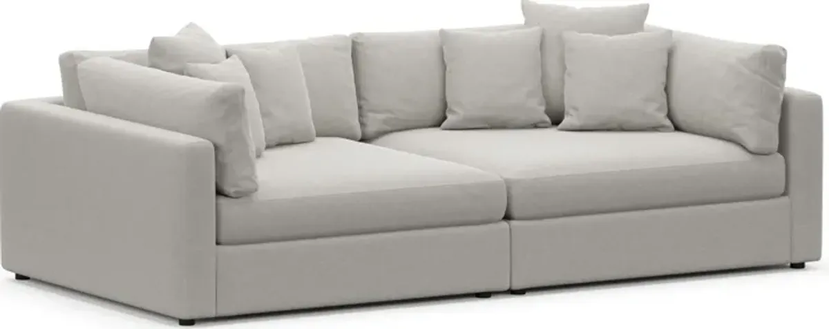 Haven Foam Comfort 2-Piece Media Sofa - Basker Dove