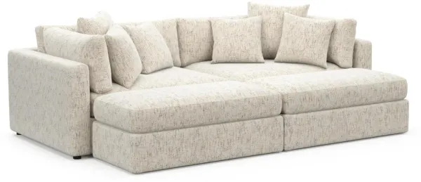 Sasha Foam Comfort Sectional - Haley Oyster