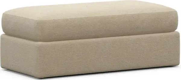 Sasha Foam Comfort Ottoman - Midcentury Sand