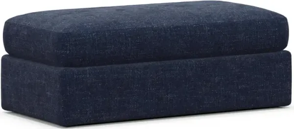 Sasha Foam Comfort Ottoman - Sundar Navy