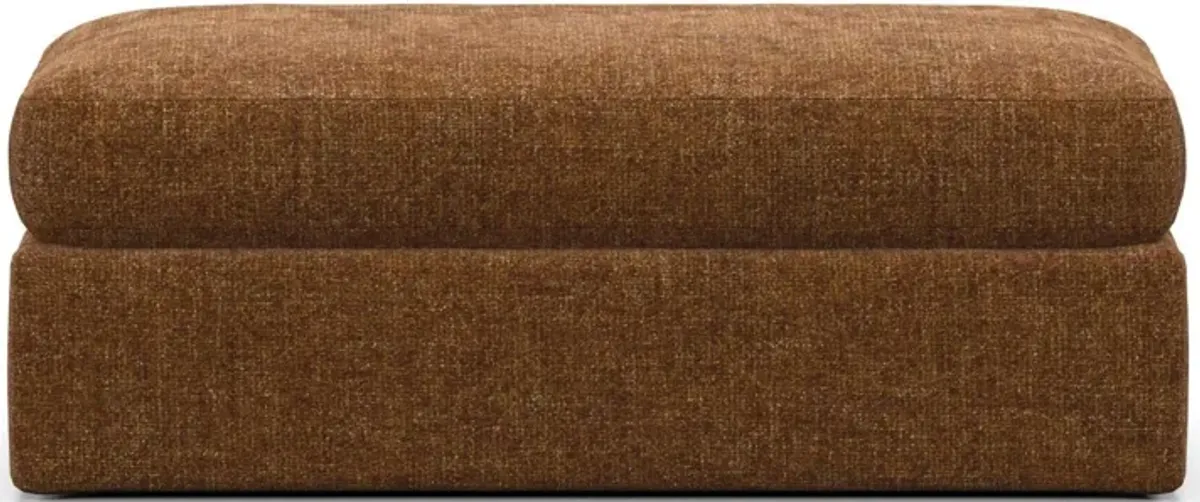 Sasha Foam Comfort Ottoman - Sundar Spice