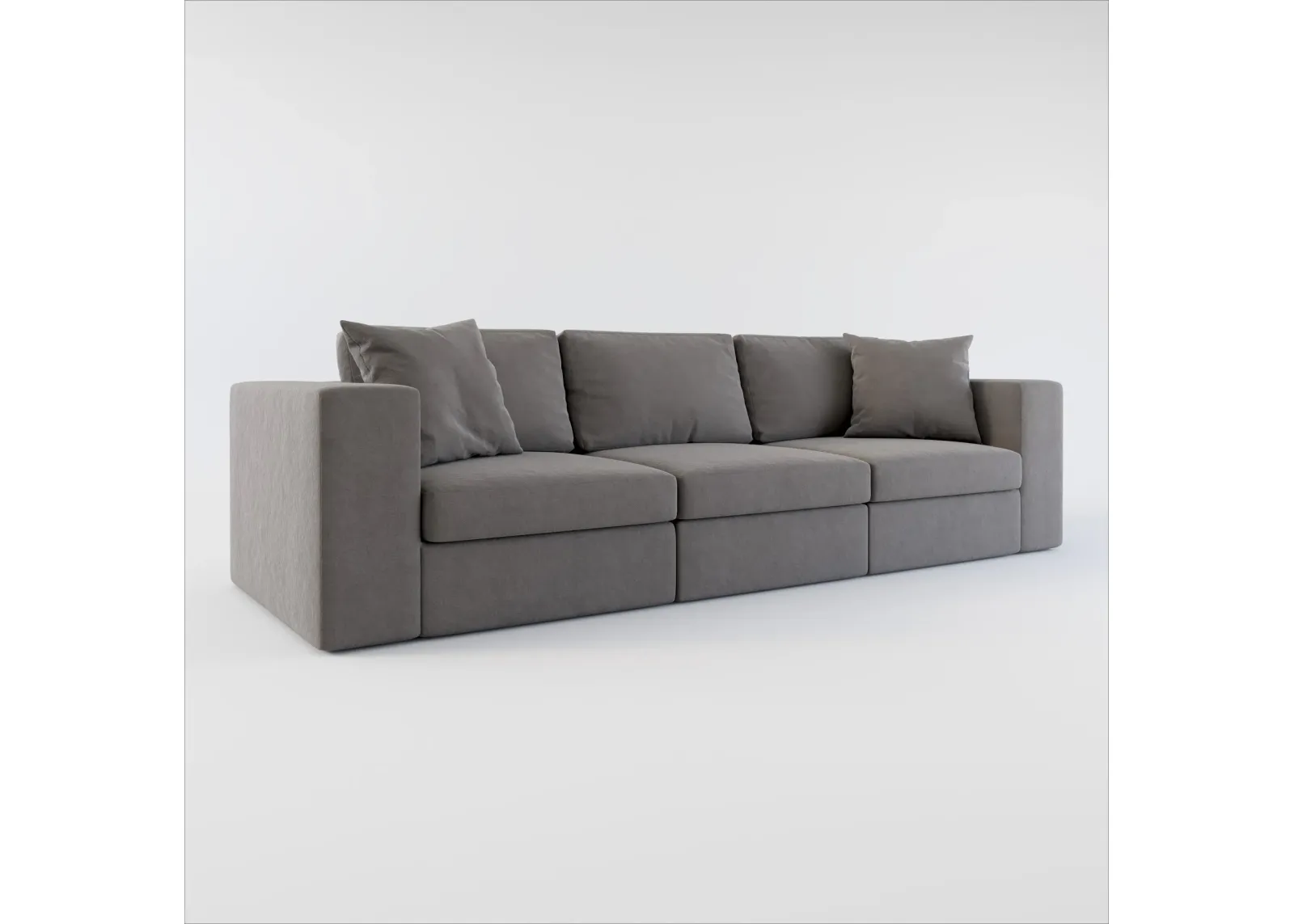 Collin Hybrid Comfort 3-Piece Sofa - Merrimac Ash