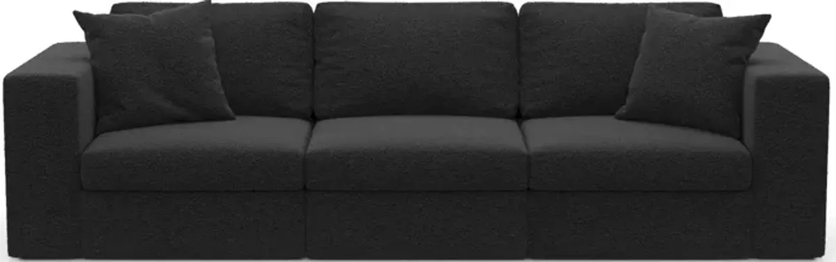 Collin Hybrid Comfort 3-Piece Sofa - Bloke Obsidian