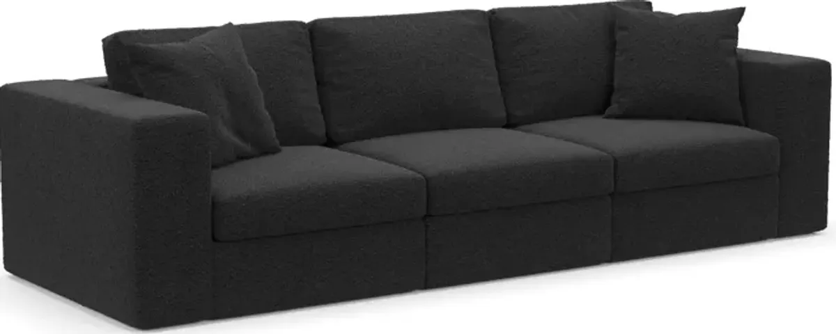 Collin Hybrid Comfort 3-Piece Sofa - Bloke Obsidian