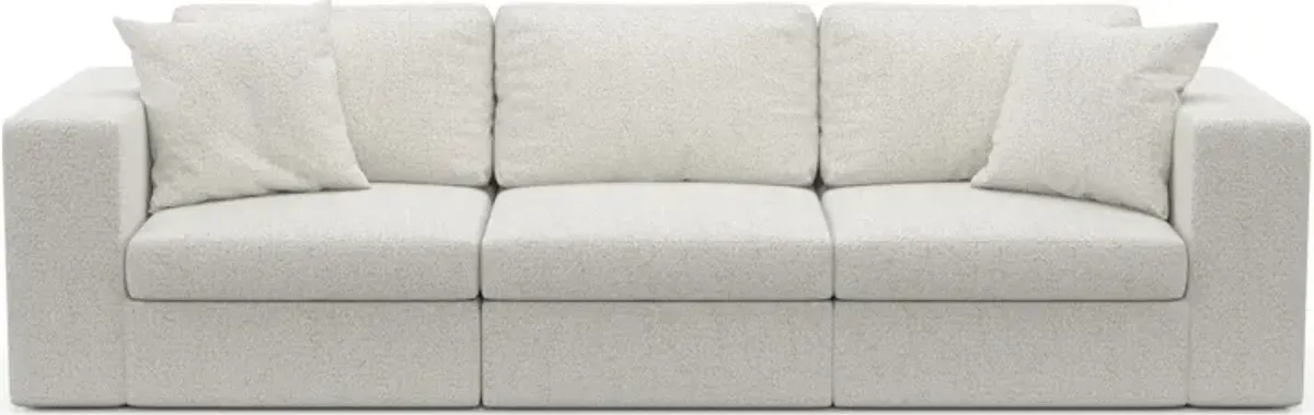 Collin Hybrid Comfort 3-Piece Sofa - River Rock Ivory