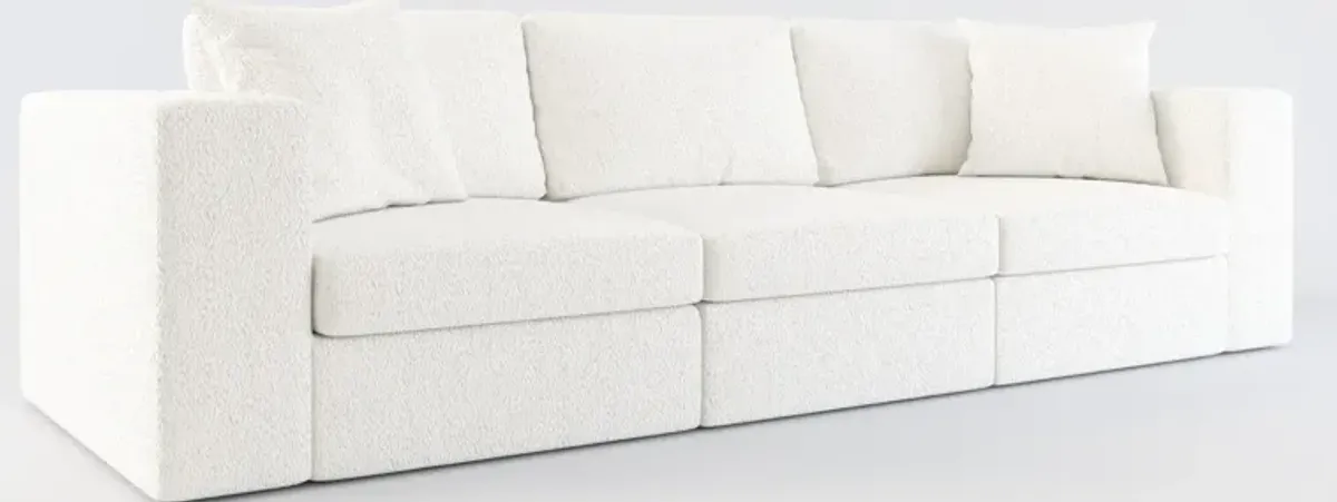 Collin Hybrid Comfort 3-Piece Sofa - River Rock Ivory