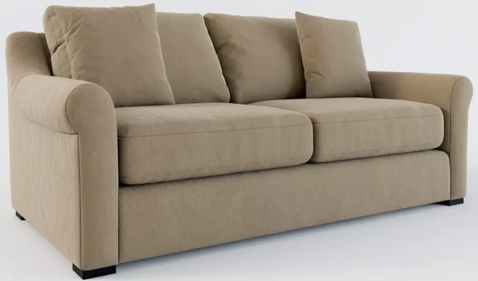 Bowery Foam Comfort 77" Sleeper Sofa - Merrimac Brownstone