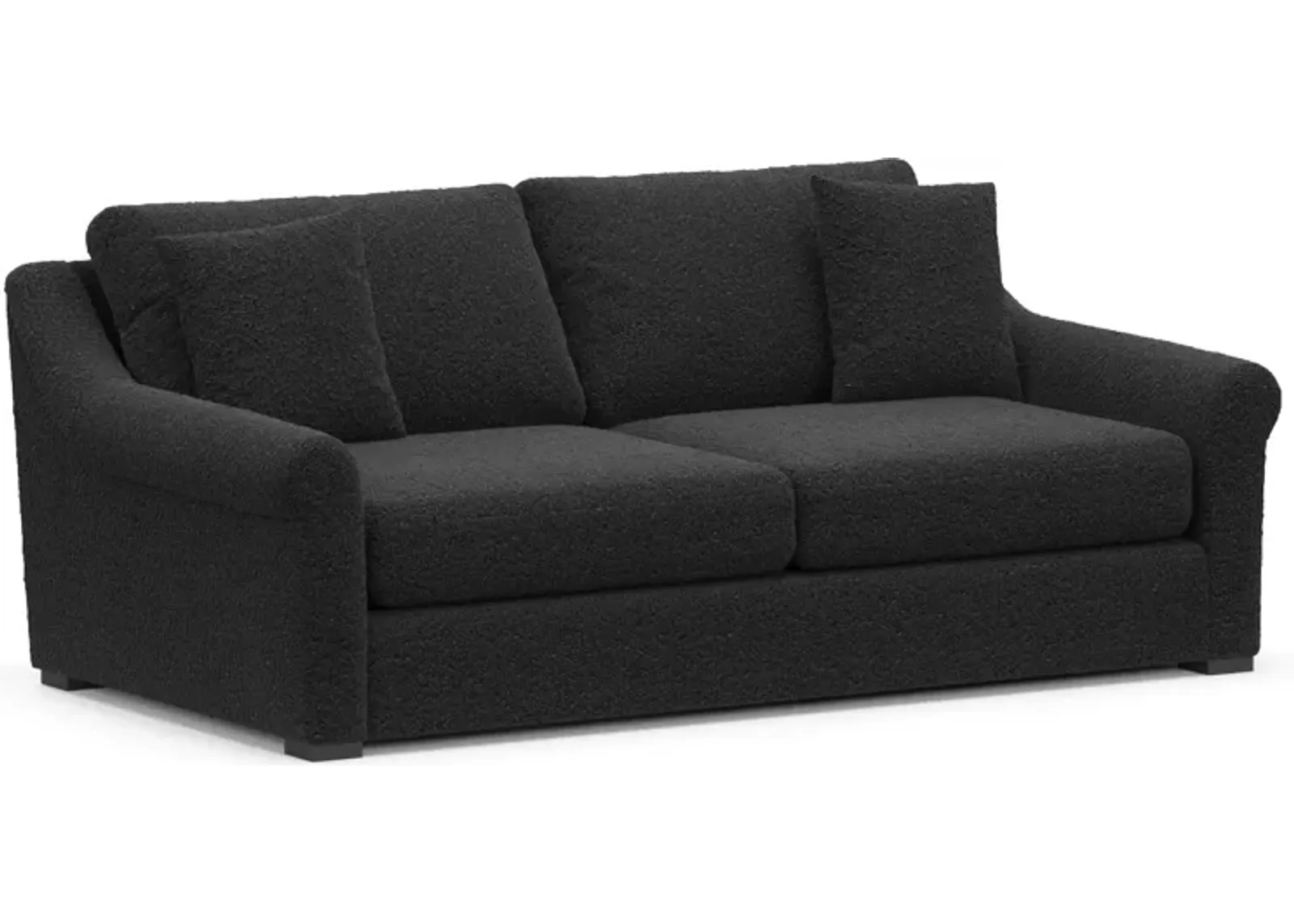 Bowery Foam Comfort 87" Sleeper Sofa - Bloke Obsidian