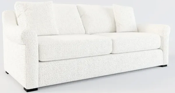 Bowery Foam Comfort 87" Sleeper Sofa - River Rock Ivory