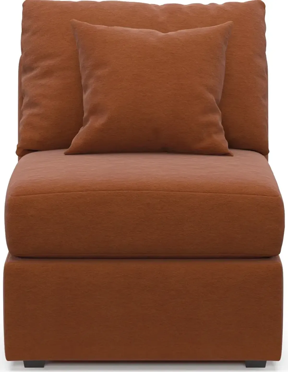 Nest Foam Comfort Armless Chair - Merrimac Brick