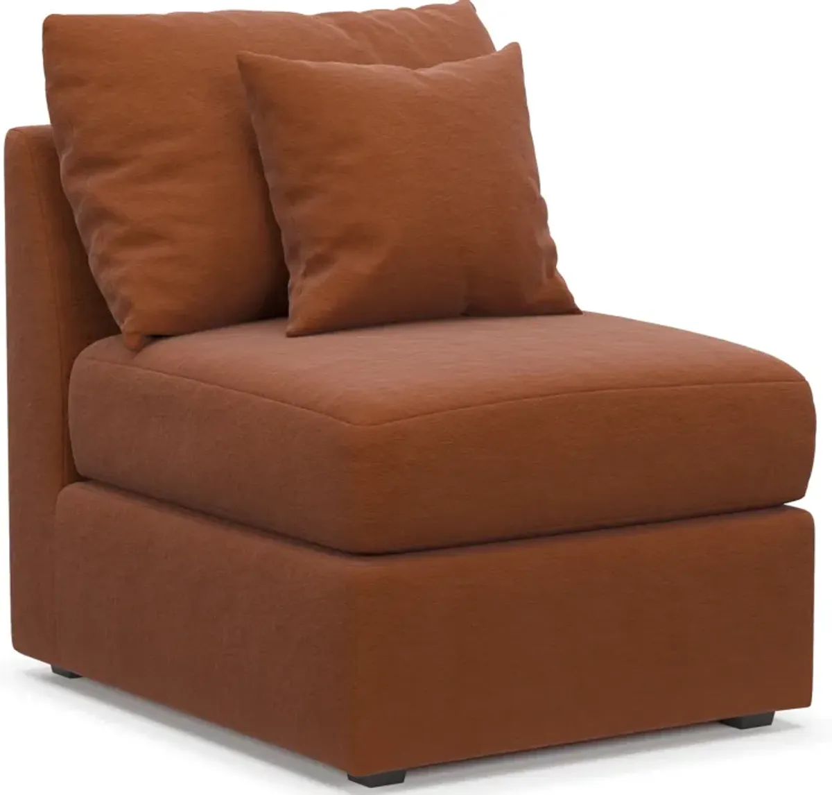 Nest Foam Comfort Armless Chair - Merrimac Brick