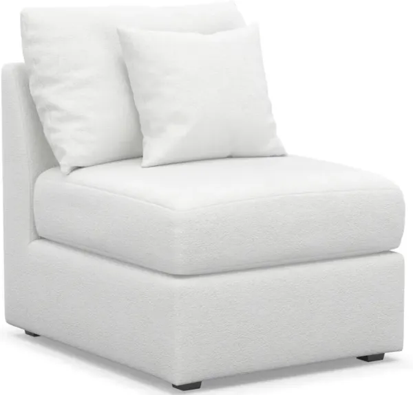 Nest Foam Comfort Armless Chair - Lovie Chalk