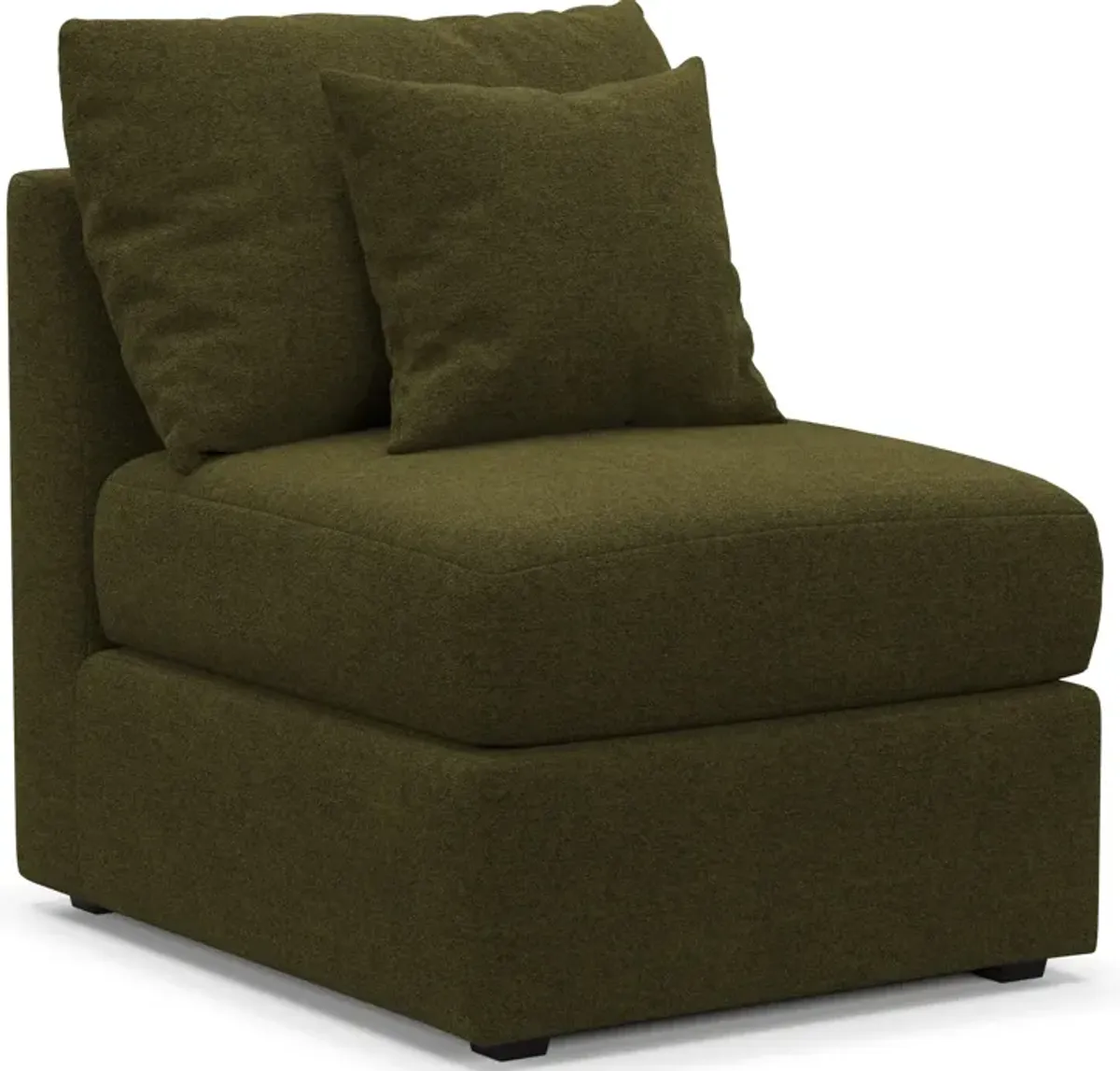 Nest Foam Comfort Armless Chair - Midcentury Peat