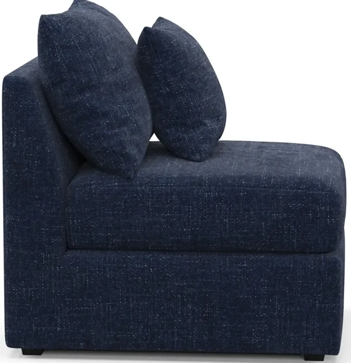 Nest Foam Comfort Armless Chair - Sundar Navy