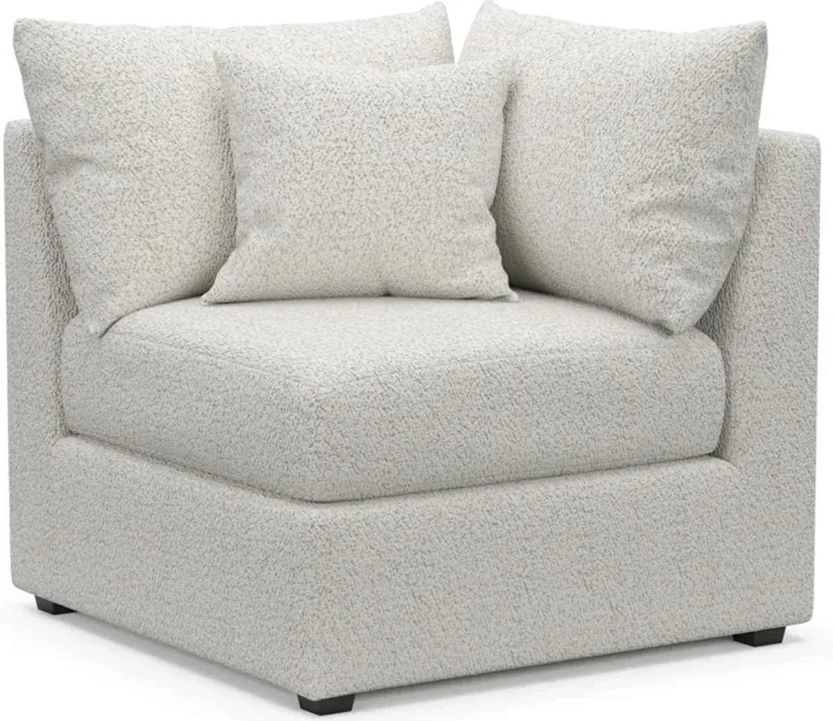 Nest Foam Comfort Corner Chair - River Rock Ivory