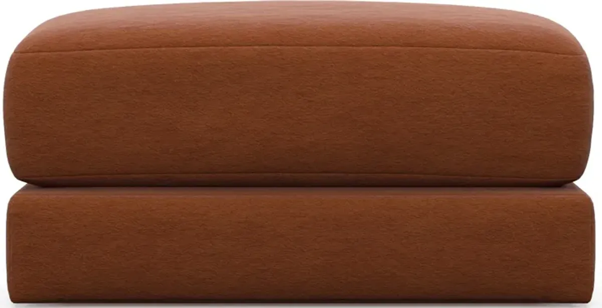 Nest Foam Comfort Short Ottoman - Merrimac Brick