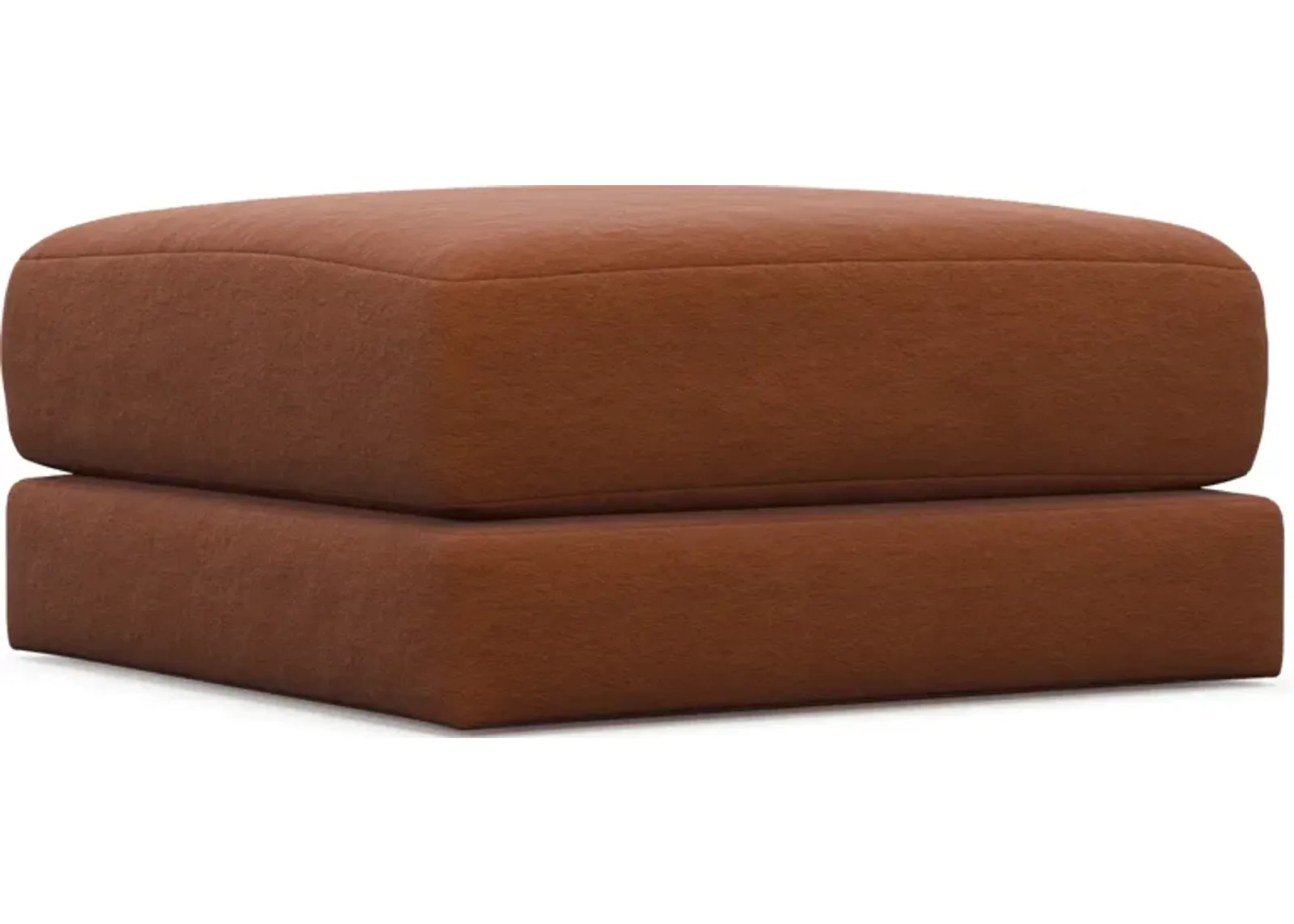 Nest Foam Comfort Short Ottoman - Merrimac Brick