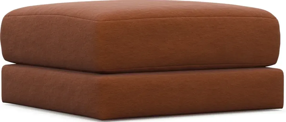 Nest Foam Comfort Short Ottoman - Merrimac Brick