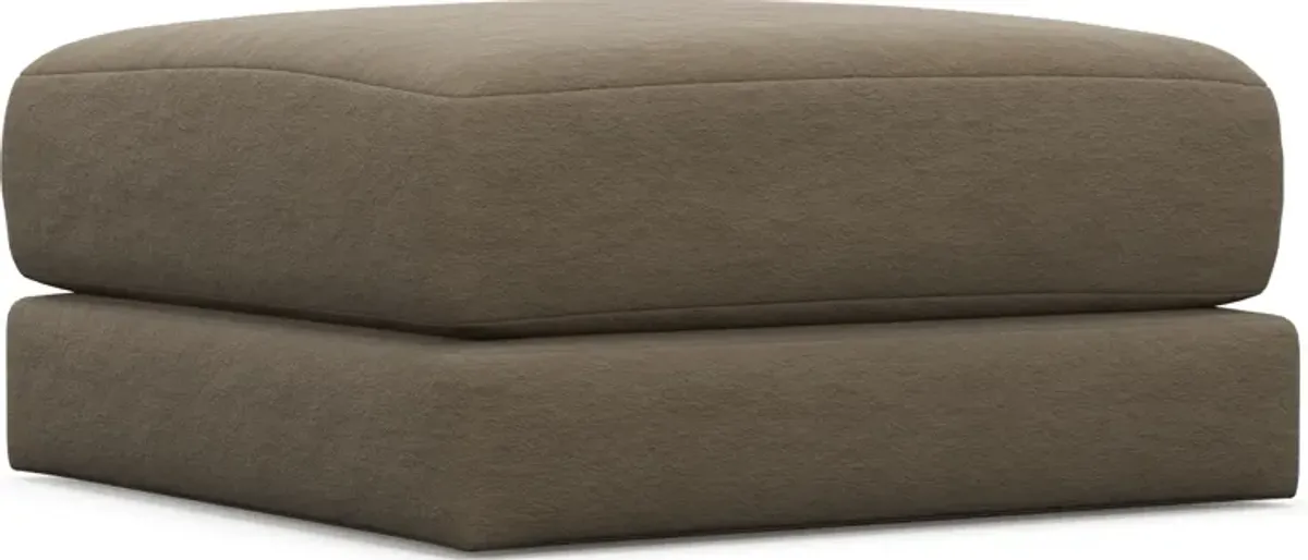 Nest Foam Comfort Short Ottoman - Merrimac Brownstone