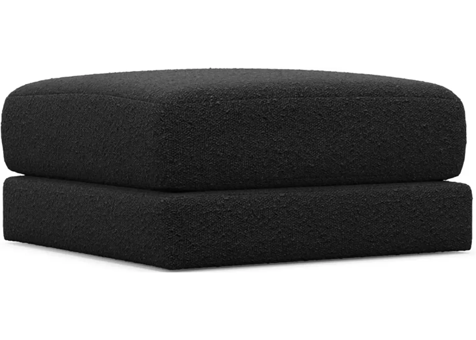 Nest Foam Comfort Short Ottoman - Bloke Obsidian