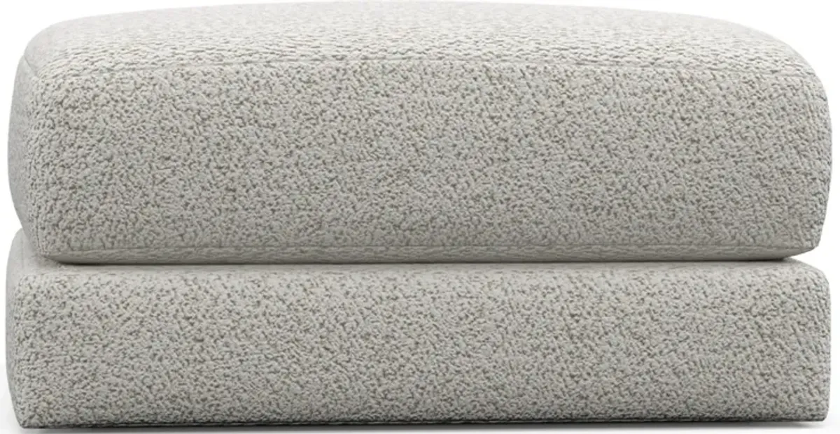Nest Foam Comfort Short Ottoman - River Rock Ivory