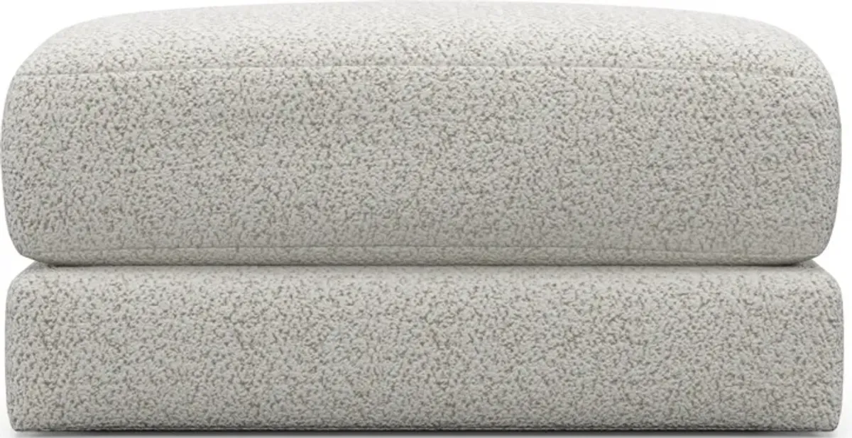 Nest Foam Comfort Short Ottoman - River Rock Ivory