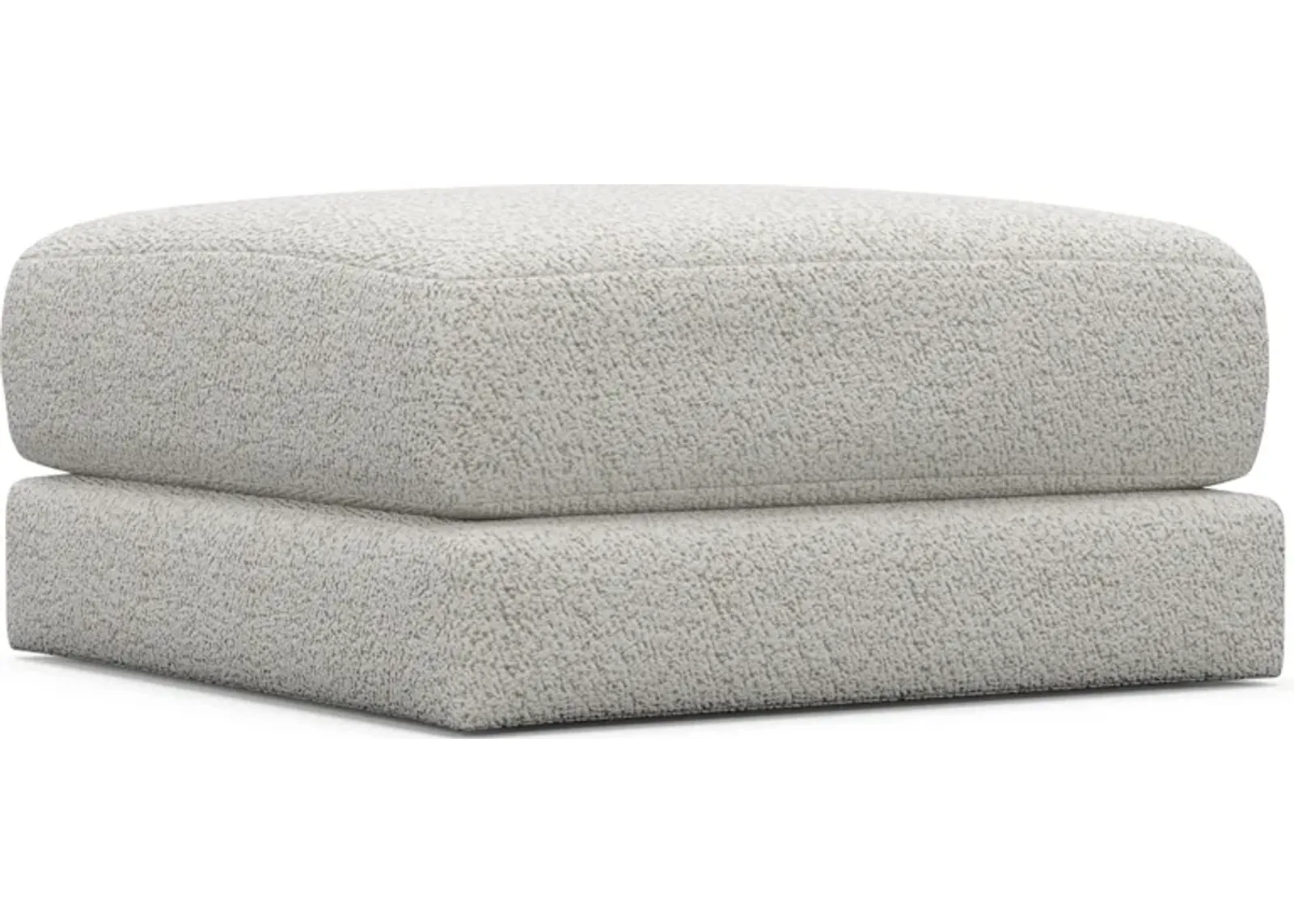 Nest Foam Comfort Short Ottoman - River Rock Ivory