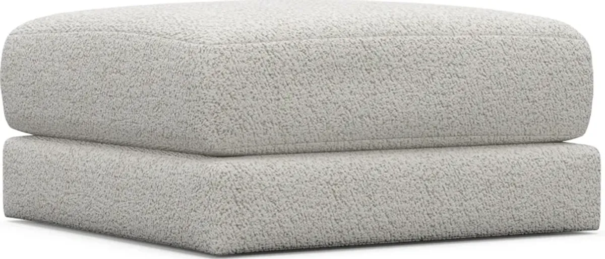 Nest Foam Comfort Short Ottoman - River Rock Ivory