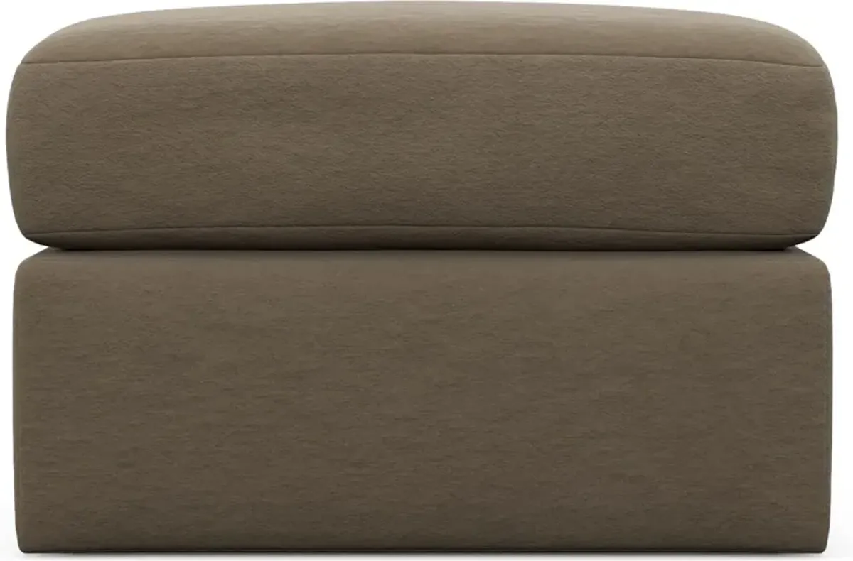 Nest Foam Comfort Tall Ottoman - Merrimac Brownstone