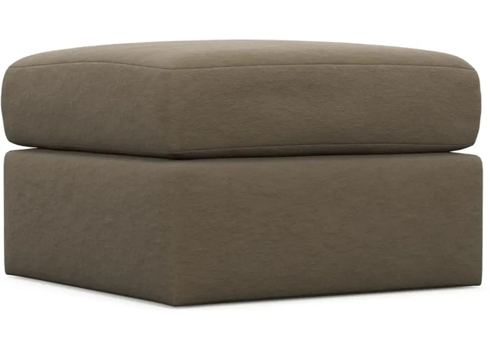 Nest Foam Comfort Tall Ottoman - Merrimac Brownstone