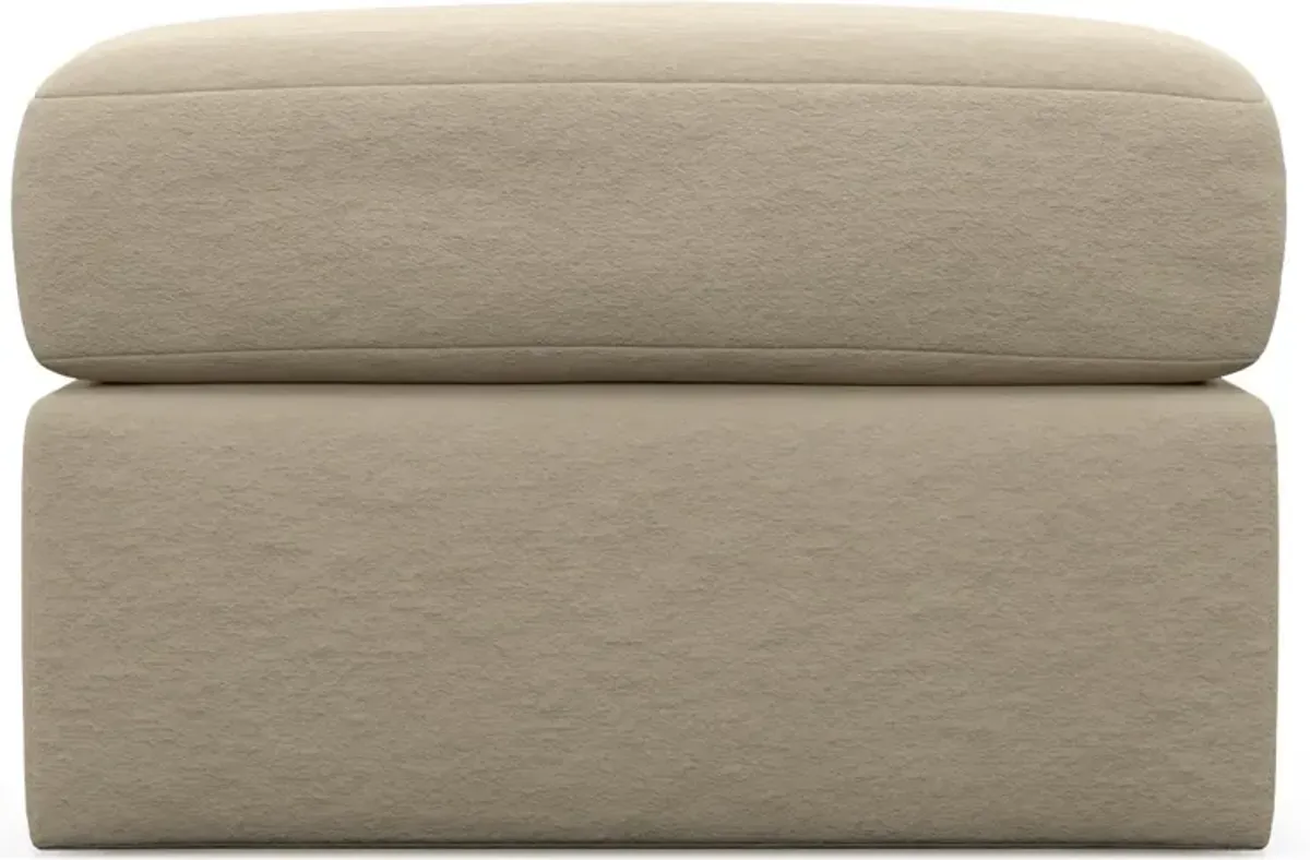 Nest Foam Comfort Tall Ottoman - Merrimac Ecru