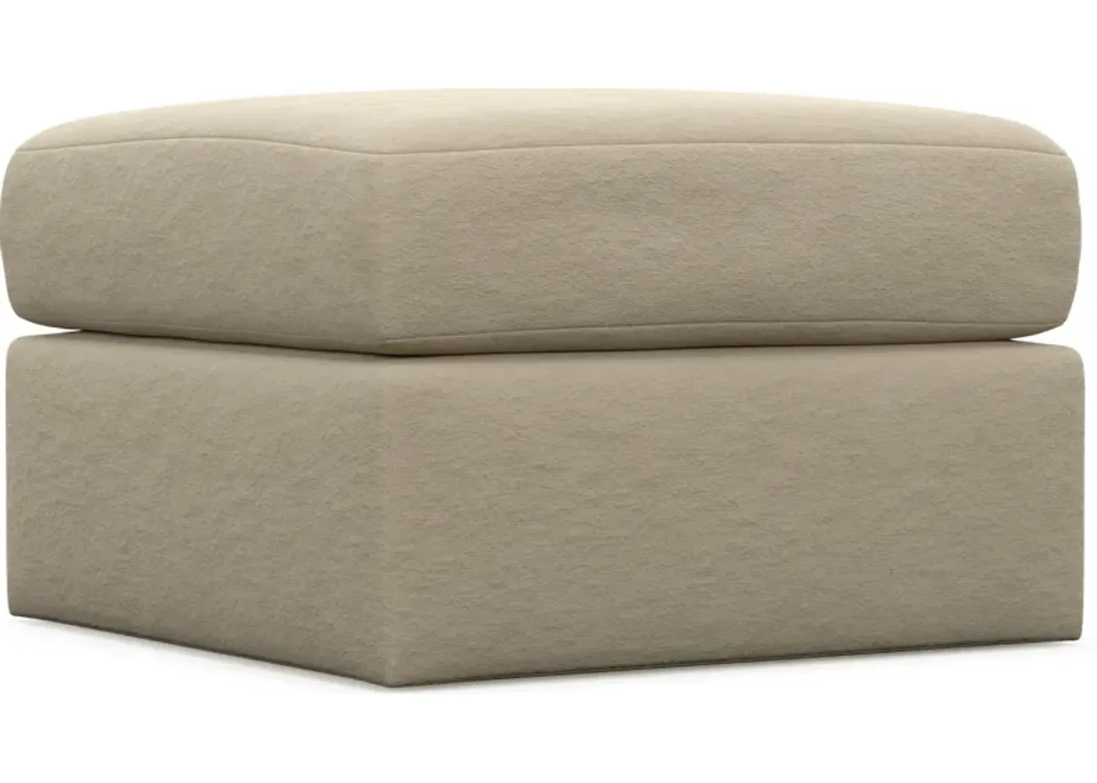 Nest Foam Comfort Tall Ottoman - Merrimac Ecru