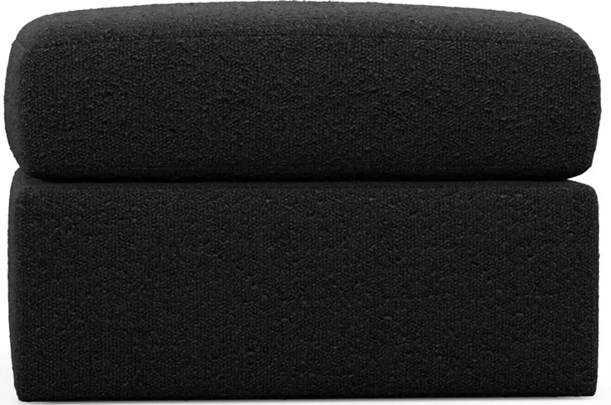 Nest Foam Comfort Tall Ottoman - Bloke Obsidian