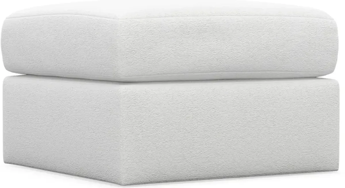 Nest Foam Comfort Tall Ottoman - Lovie Chalk