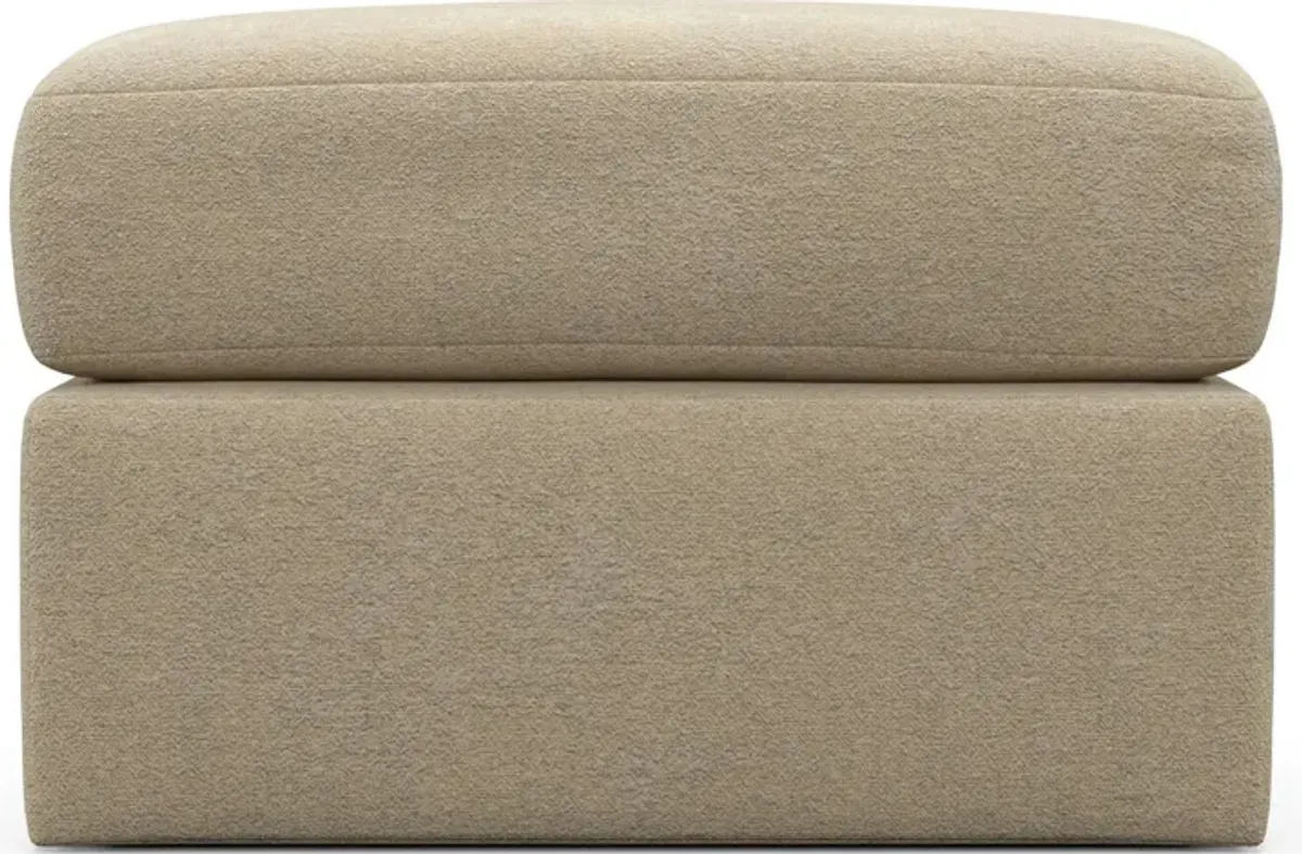 Nest Foam Comfort Ottoman - Midcentury Sand