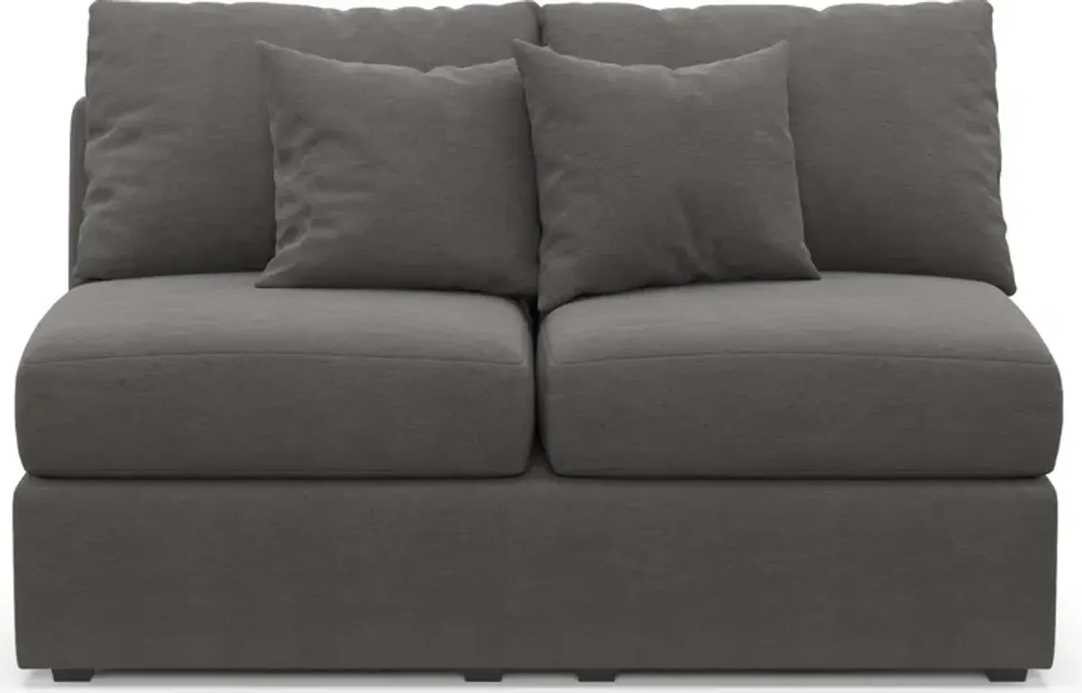 Nest Foam Comfort Armless Loveseat - Merrimac Ash