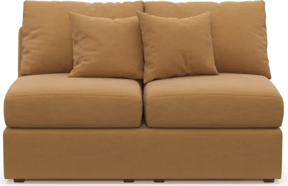 Nest Foam Comfort Armless Loveseat - Merrimac Topaz