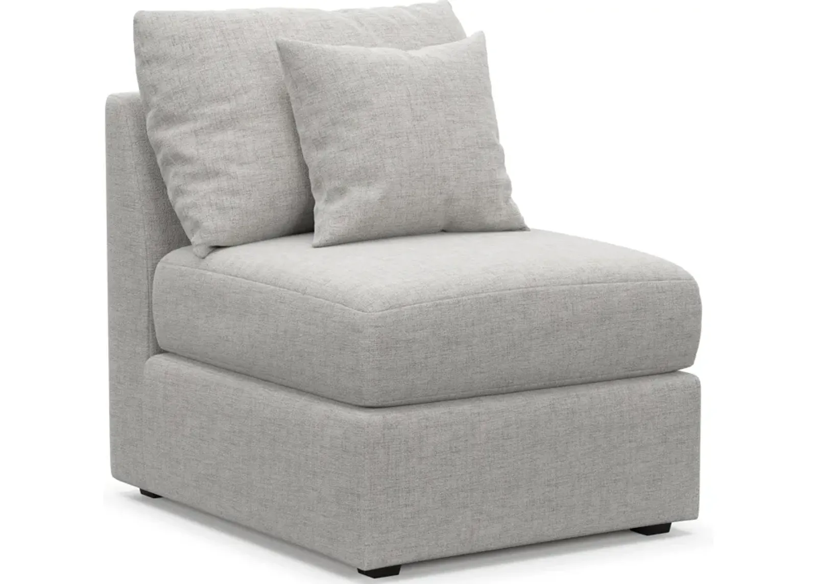 Nest Foam Comfort Armless Chair - Adario Fog