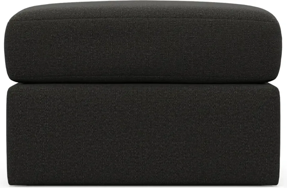 Nest Foam Comfort Tall Ottoman - Liv Onyx