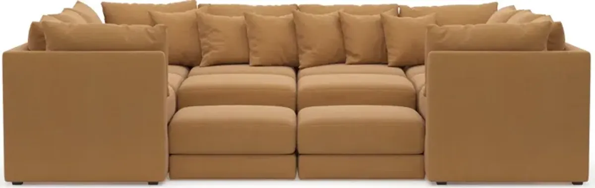 Nest Foam Comfort 7-Piece Pit Sectional - Merrimac Topaz