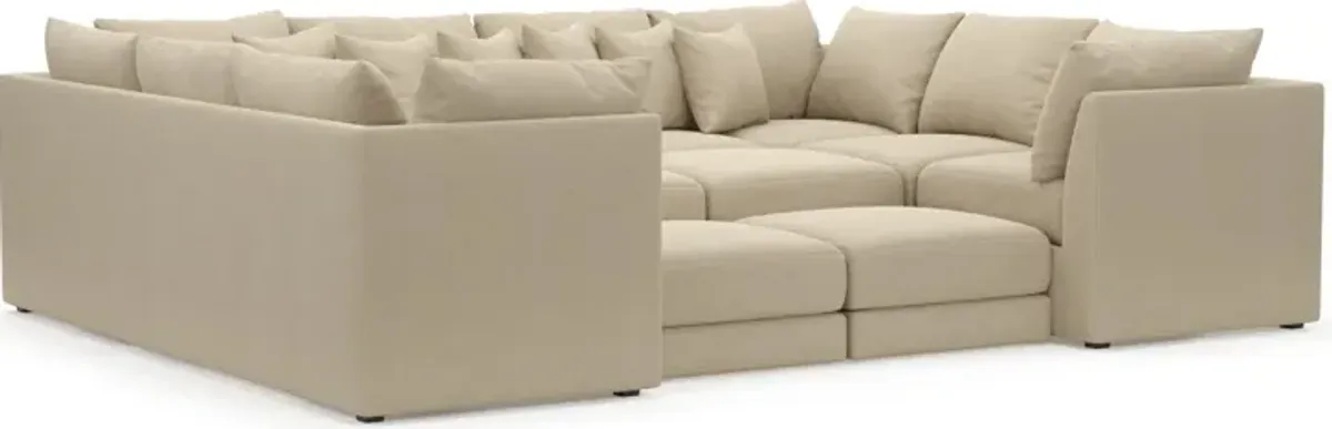 Nest Foam Comfort 7-Piece Pit Sectional - Merrimac Ecru