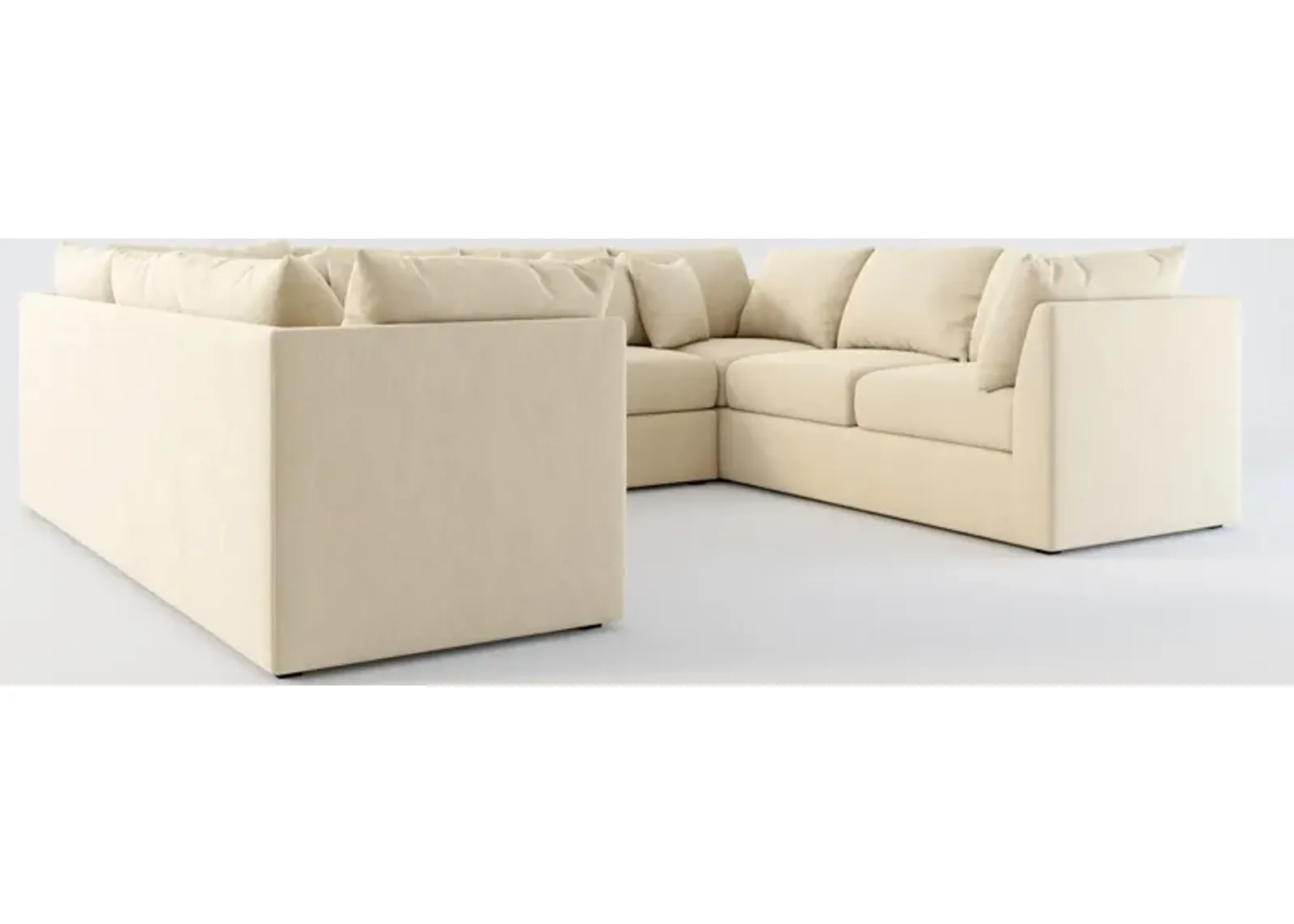 Nest Foam Comfort 3-Piece Pit Sectional - Merrimac Ecru