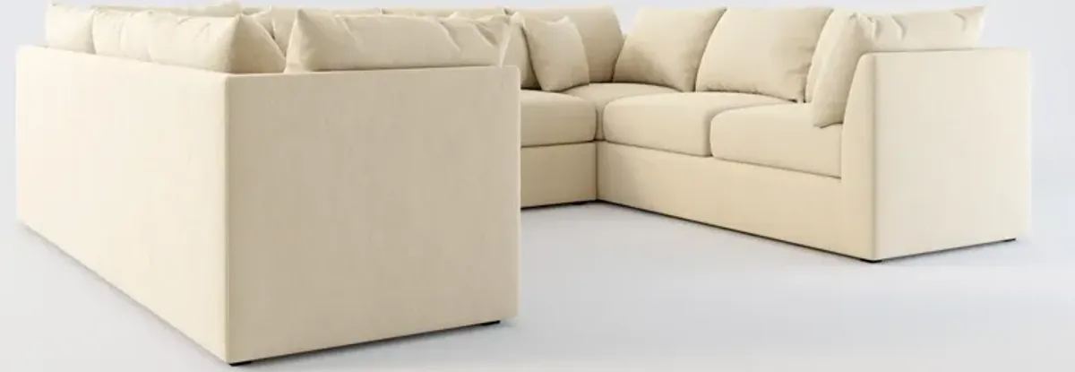 Nest Foam Comfort 3-Piece Pit Sectional - Merrimac Ecru