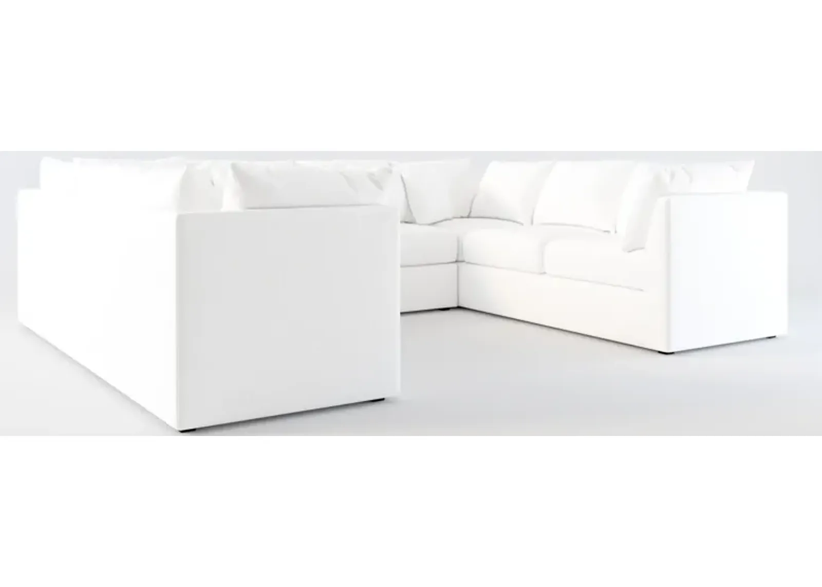 Nest Foam Comfort 3-Piece Pit Sectional - Lovie Chalk