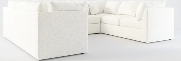 Nest Foam Comfort 3-Piece Pit Sectional - River Rock Ivory