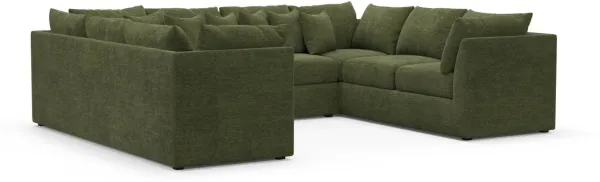 Nest Foam Comfort Sectional - Luscious Green
