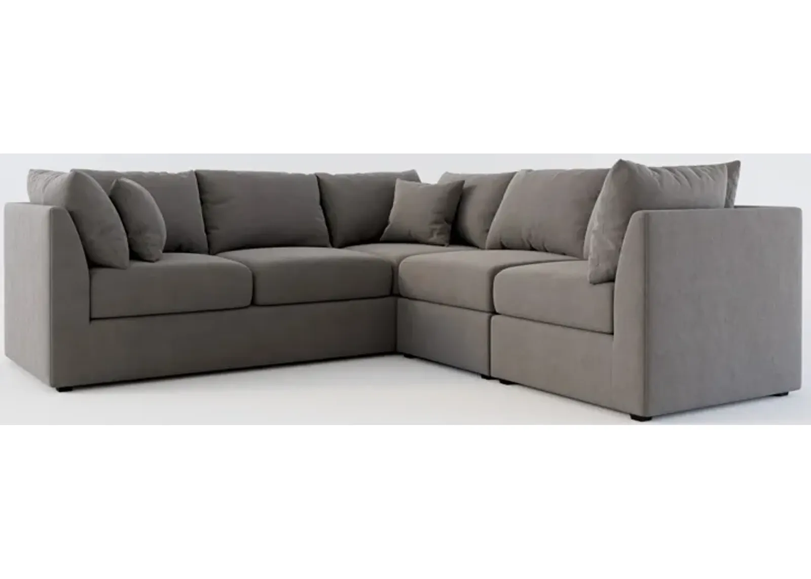 Nest Foam Comfort 3-Piece Small Sectional - Merrimac Ash