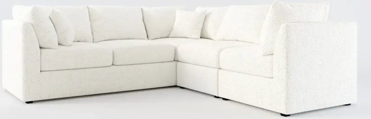 Nest Foam Comfort 3-Piece Small Sectional - River Rock Ivory