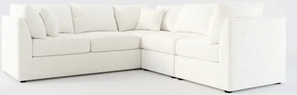 Nest Foam Comfort 3-Piece Small Sectional - River Rock Ivory